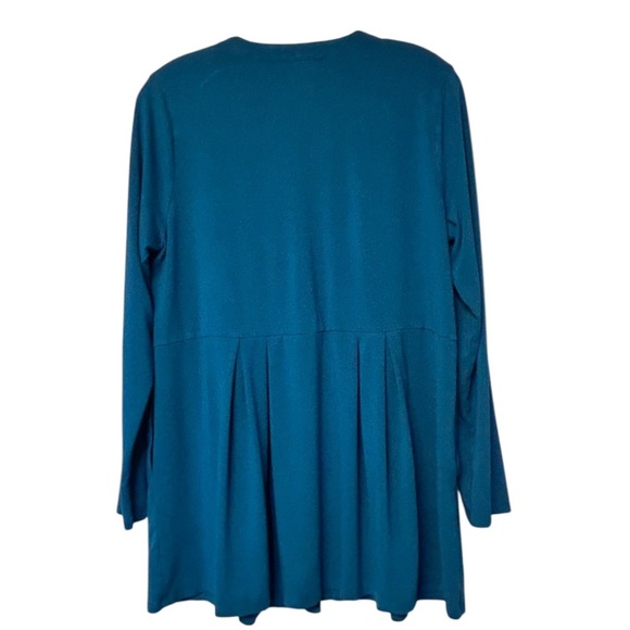 J. Jill wearever collection cyan blue cardigan - Picture 4 of 8